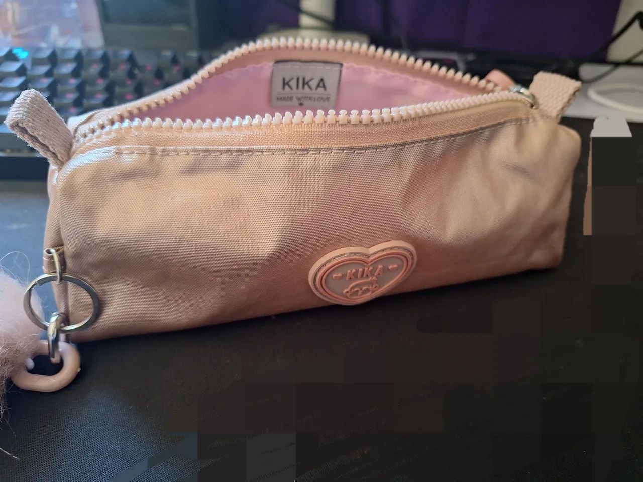 Estojo KIKA 1 divisória Rose gold