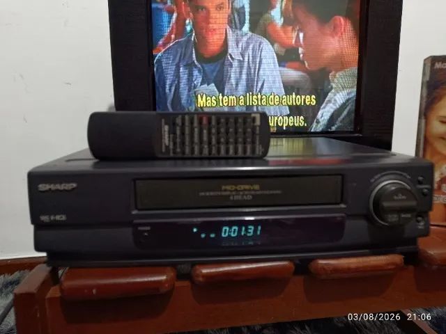 Vídeo cassete Sharp 1494b com controle - Foto 2