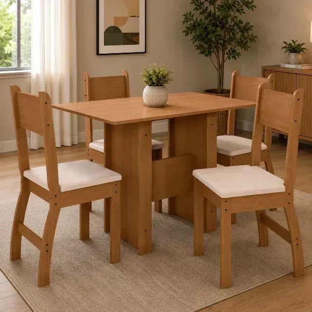 Mesa de Jantar Palace com Cadeiras Brisa 