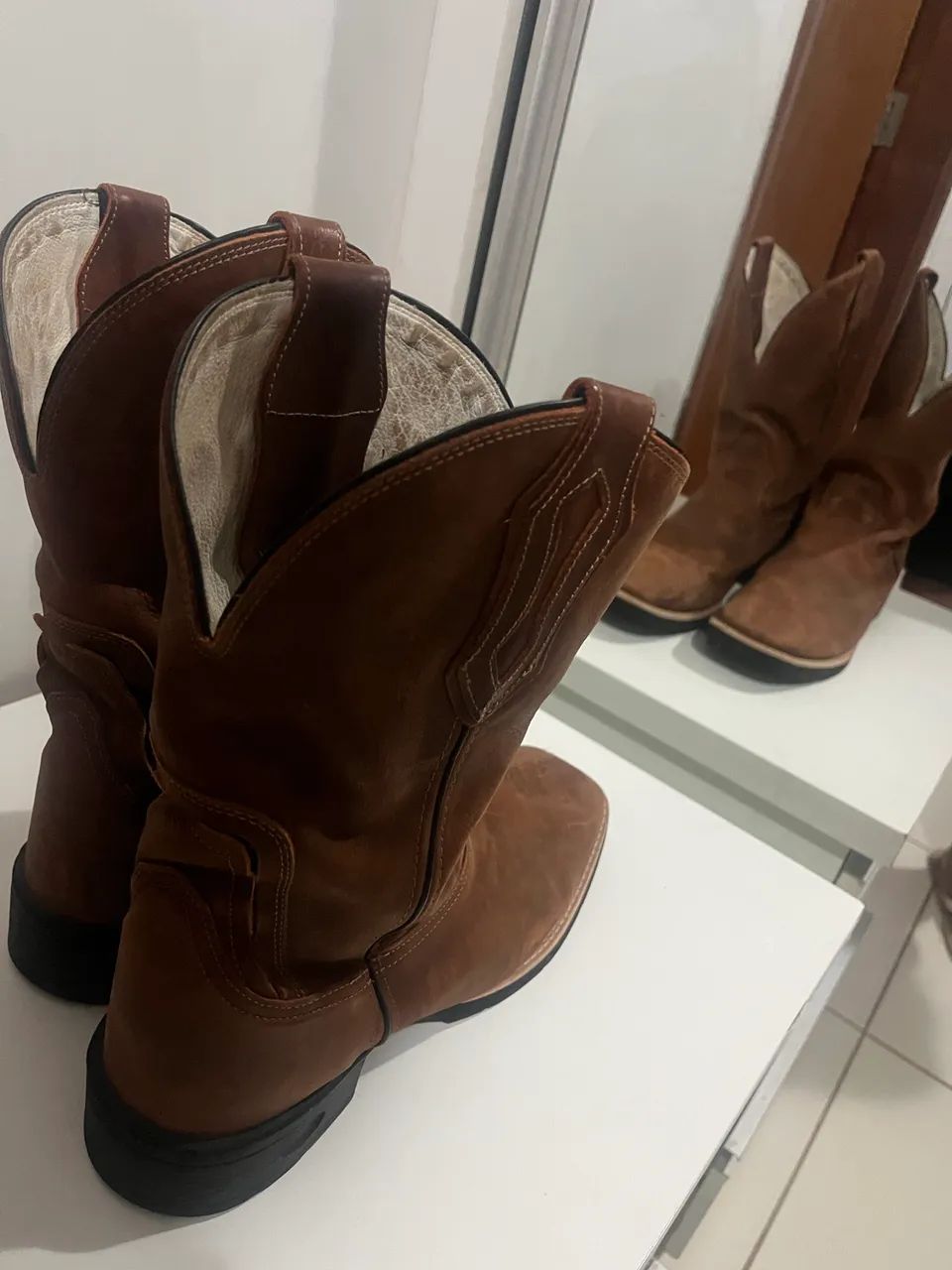 bota texana couro original  - Foto 3