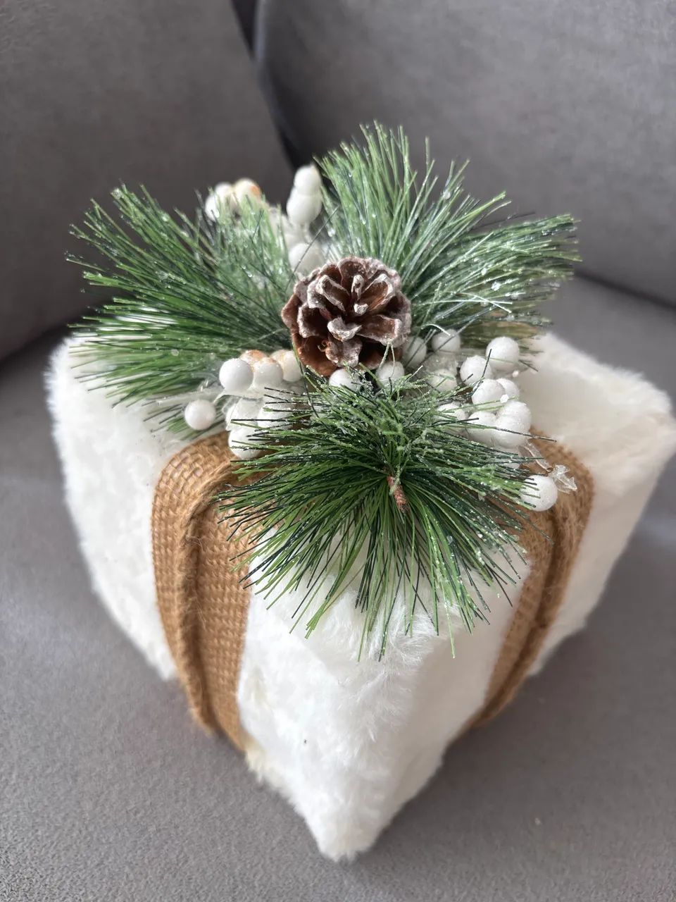 Caixa de Natal decorativa 
