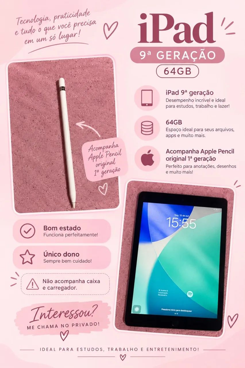 iPad 9ª geração 64gb
