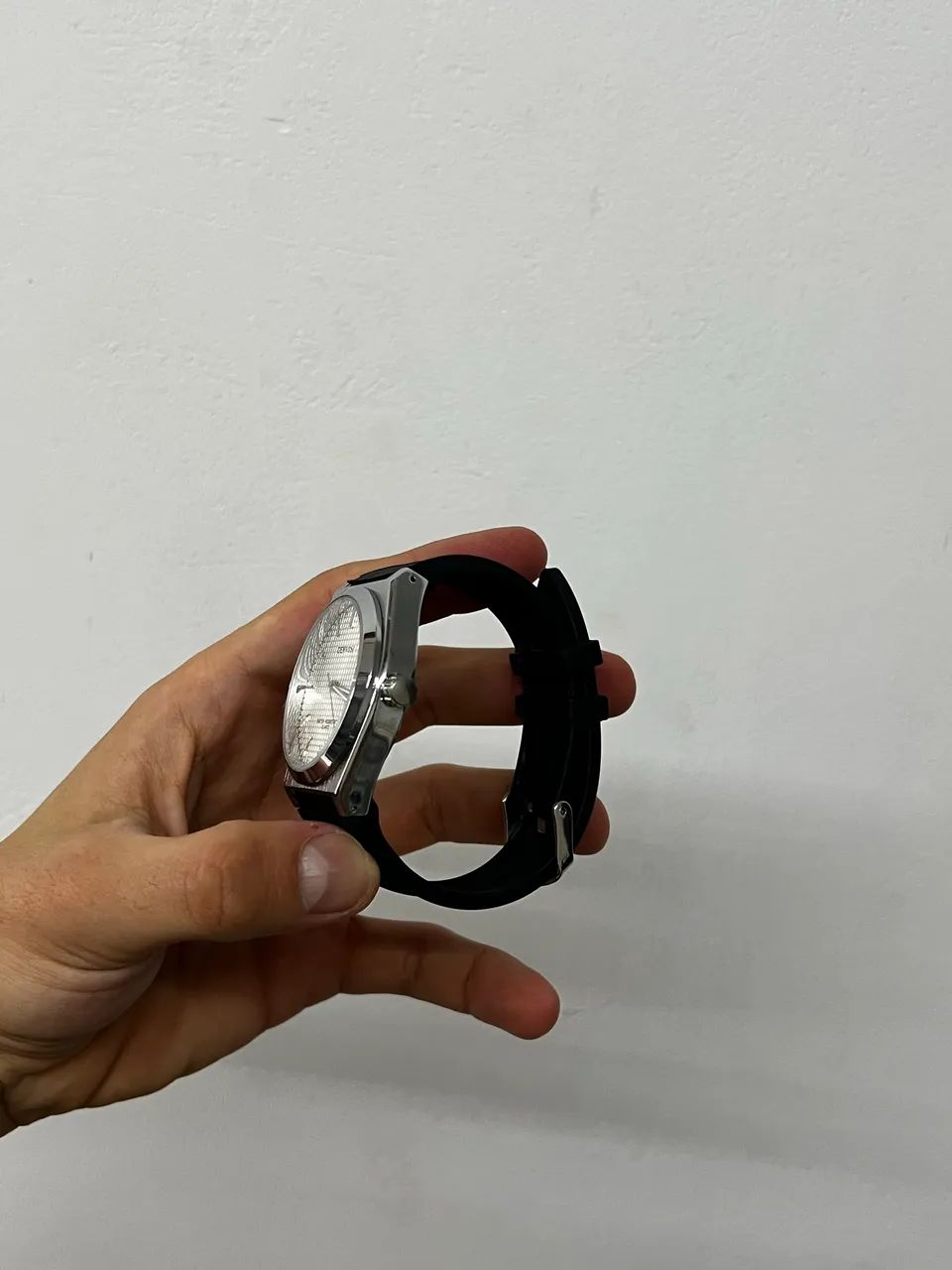 Relógio Masculino Denvosi Prata com Pulseira de Silicone - Foto 2