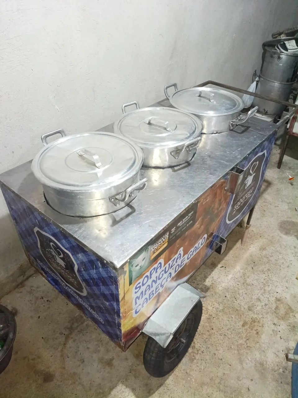 Carrinho de caldinhos e sopas 
