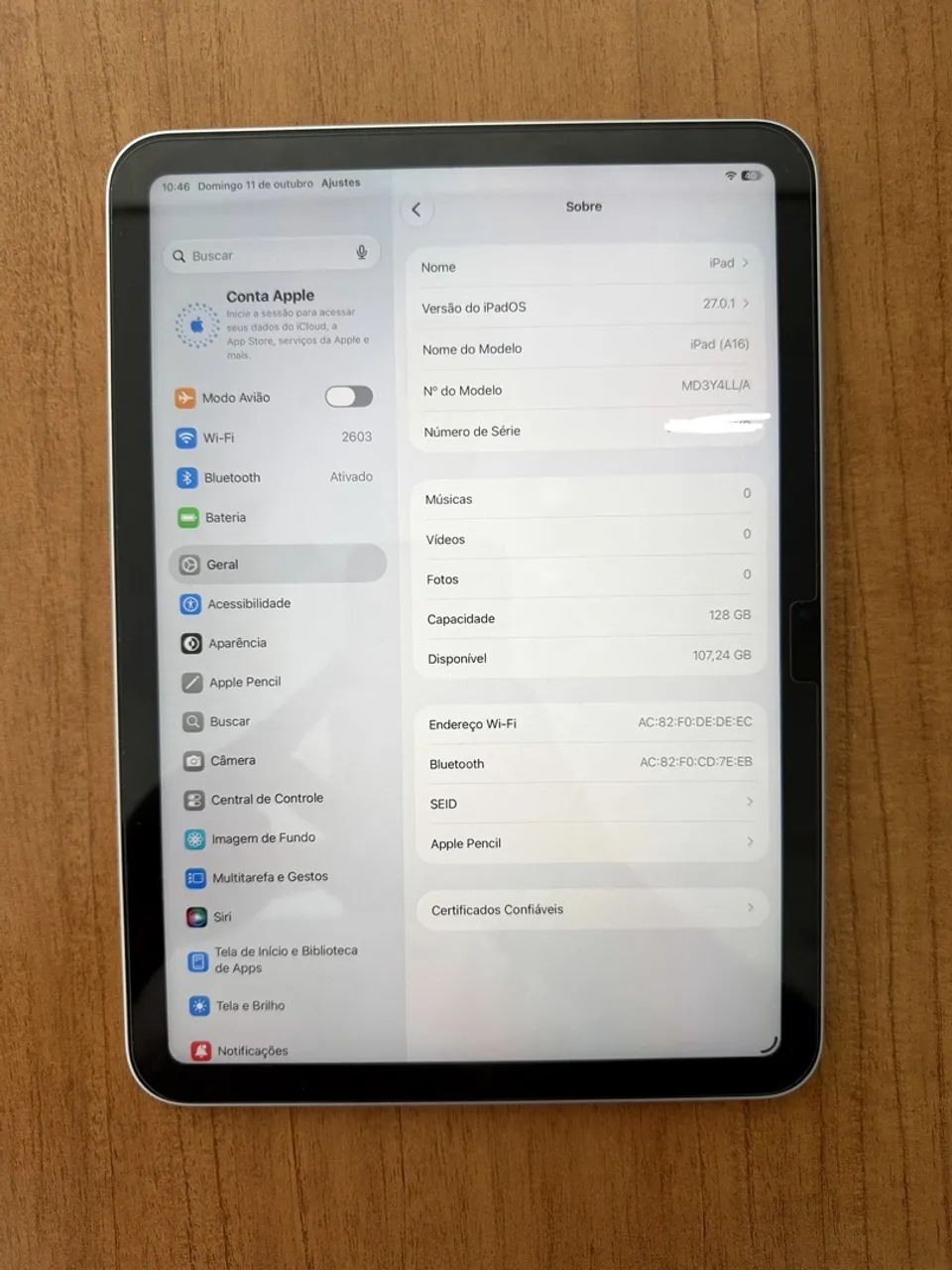 iPad 11ª geração 128GB ? com caixa, excelente estado - Foto 3