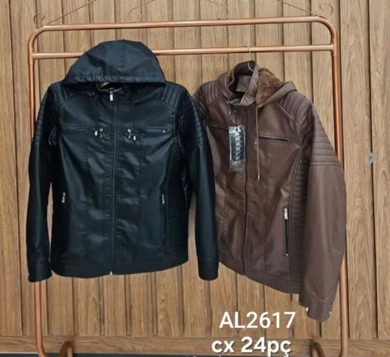 Jaqueta de couro Masculina 