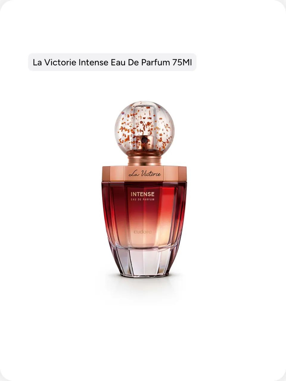 La Victorie Intense Eau de Parfum 75ml - Eudora - Foto 2