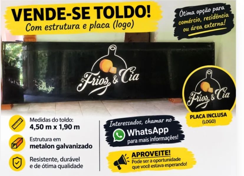 Placa de divulgação para seu negócio 