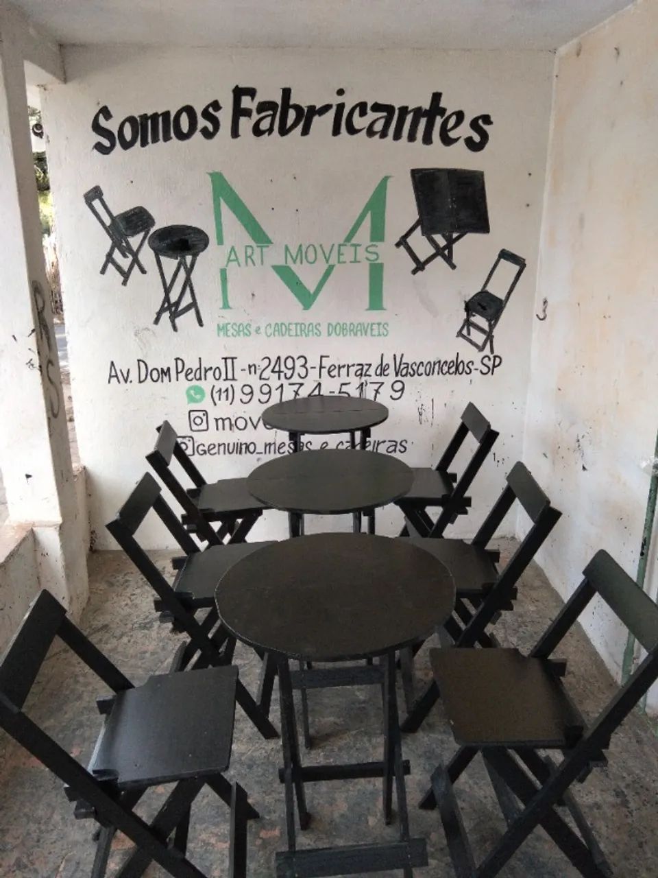 Mesas e cadeiras dobráveis  - Foto 2
