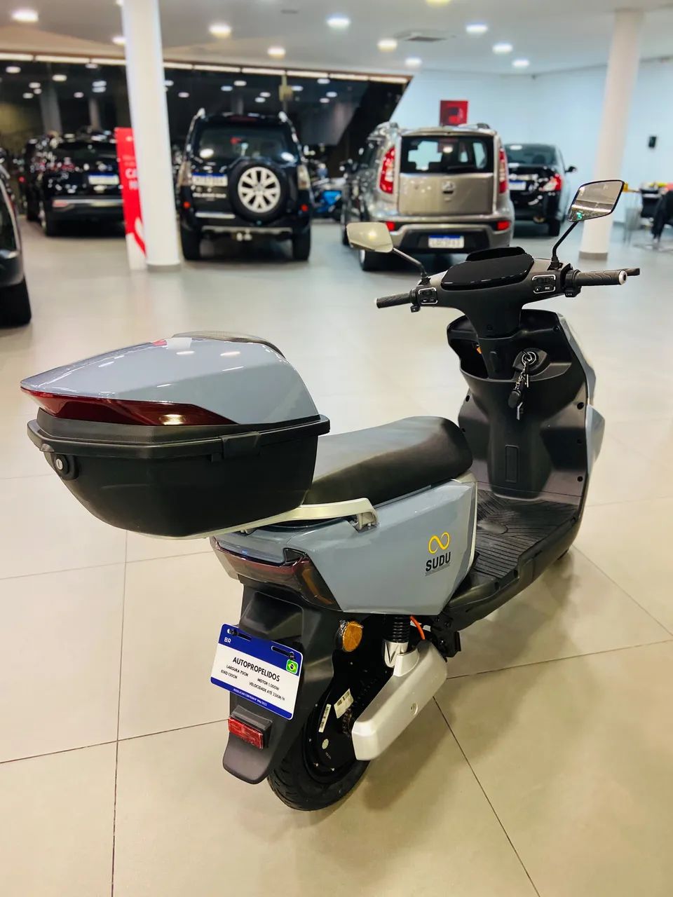 Scooter elétrica Sudu A5 cinza - Foto 3