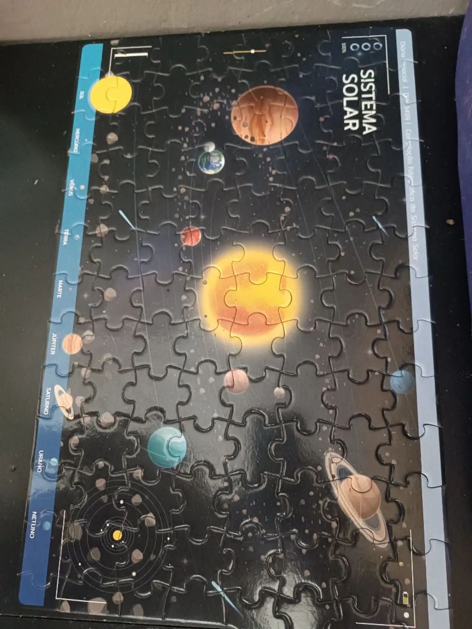 Livro + Quebra cabeça 100 PCs espaço  - Foto 2