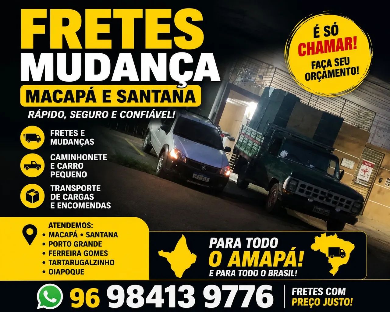 Fretes mudança e macapá e Santana * e 