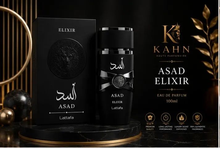 Lattafa Asad Elixir e Bourbon 100ml - Foto 5