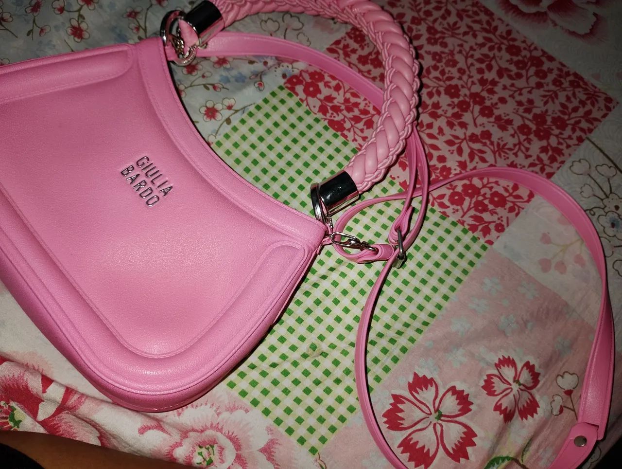 Bolsa pequena rosa  - Foto 3