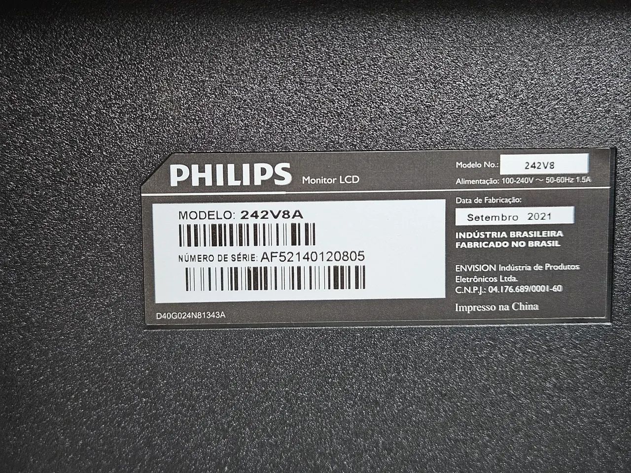 Monitor Philips 242V8 24 polegadas - Foto 4