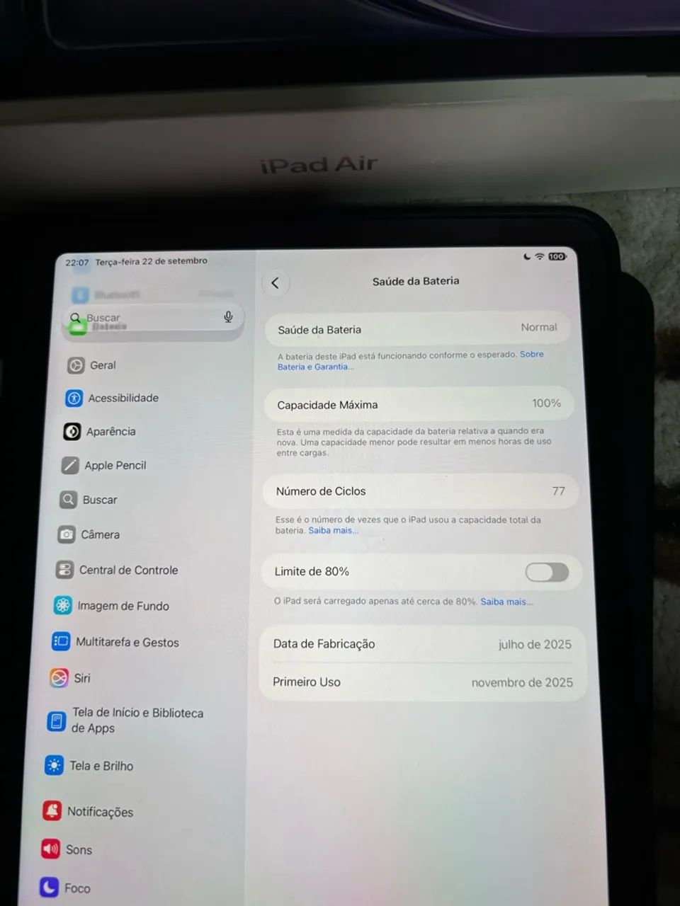 IPAD AIR M3 7º Geração - 128GB - 11 polegadas - Na Garantia. - Foto 4