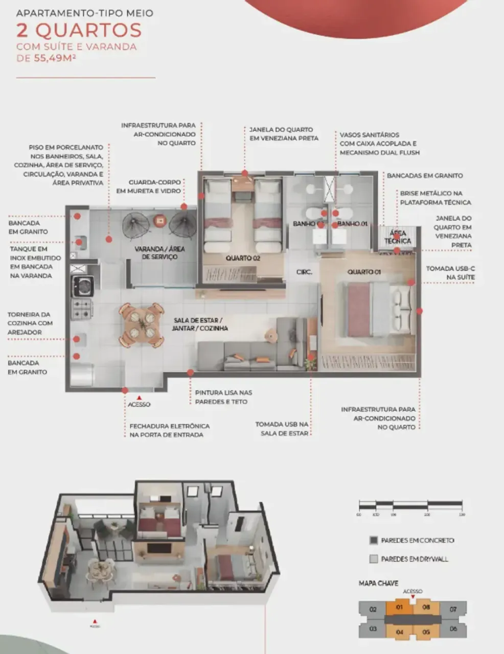 PLANTA 55m²