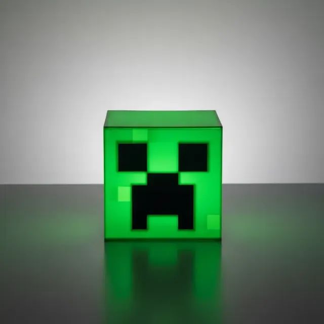 Luminária Temática Geek Creeper Minecraft