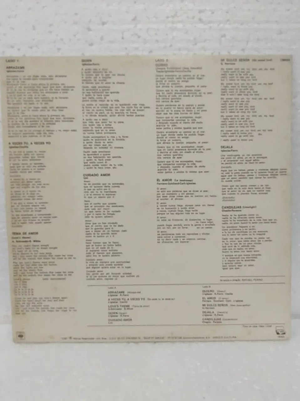 LP JULIO IGLESIAS - El Amor - Foto 2