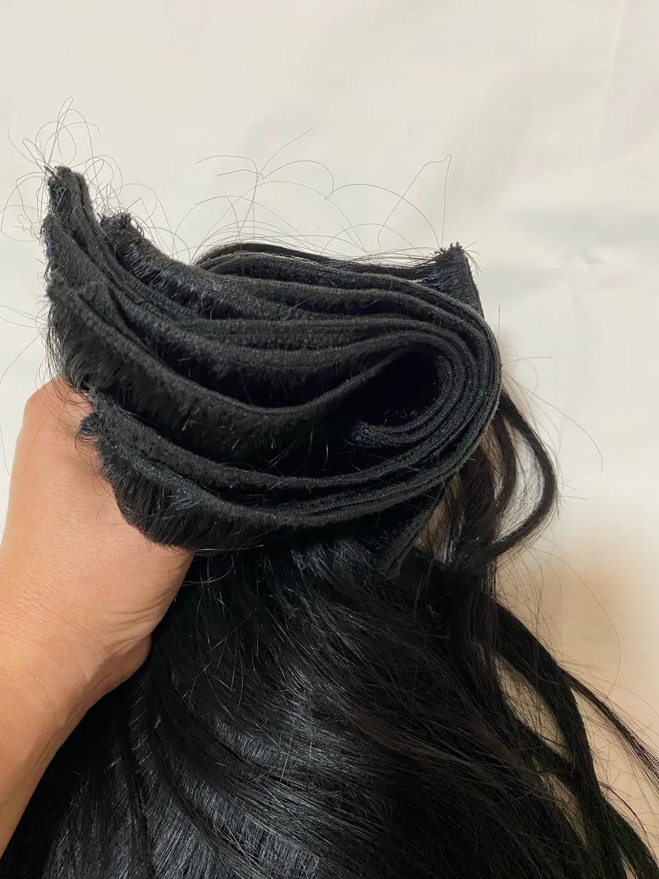 Aplique de cabelo humano 57cm 245g - Foto 5