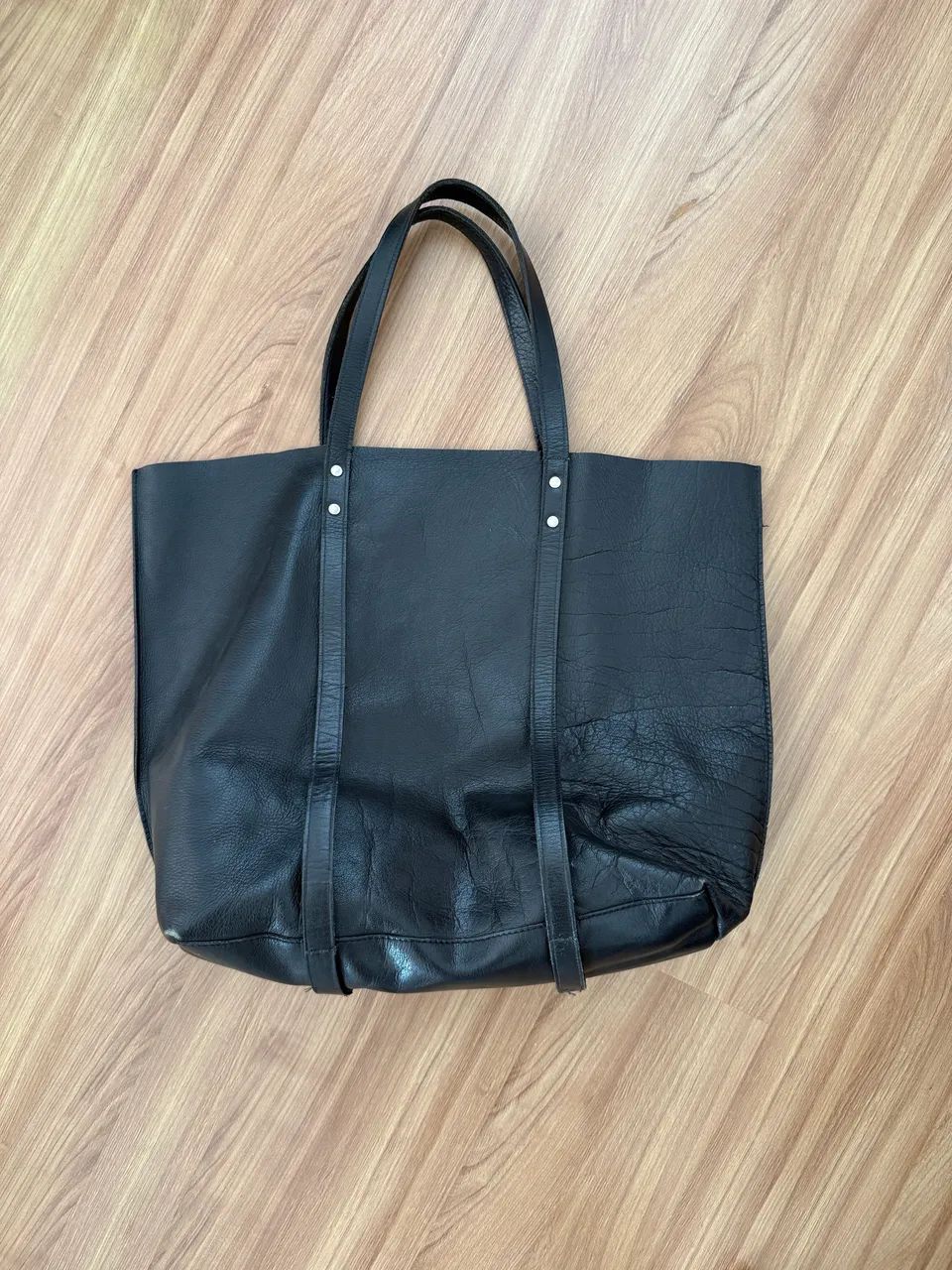 Bolsa Zara couro legítimo semi nova