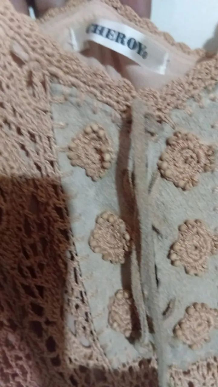 Vestido de croche longo elegante  - Foto 2