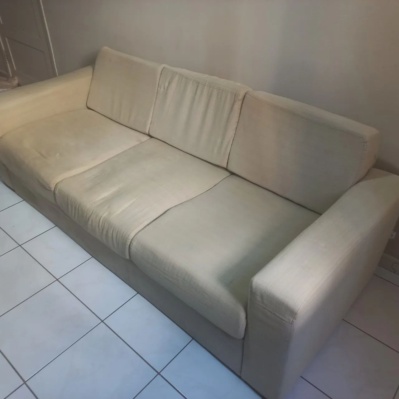 Sofa 3 lugares linho - Foto 4
