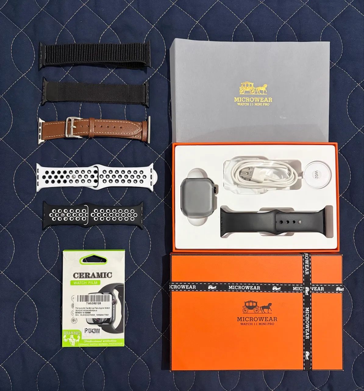 Smartwatch Microwear W11 Pro Mini + Acessórios - Foto 3