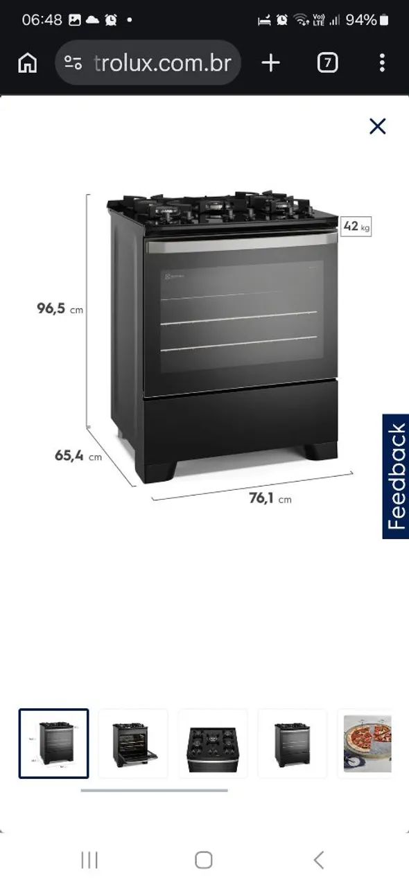 Fogão Electrolux na caixa sem uso - Foto 2