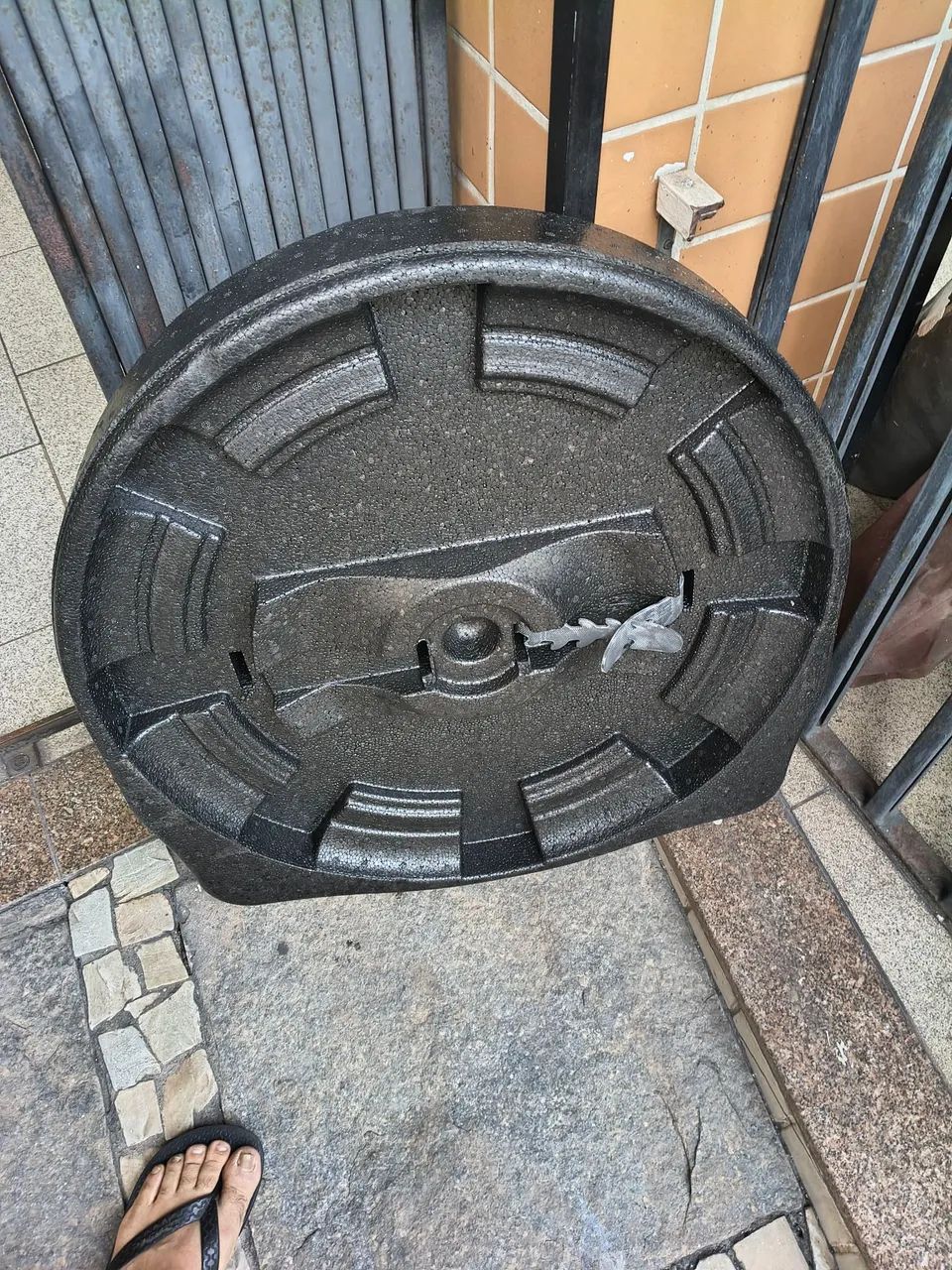 Porta macaco , triângulo e chave de roda original Chevrolet 