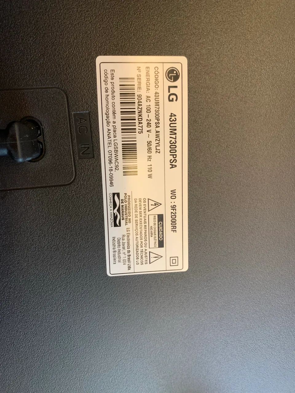 TV LG 43? para retirada de peças  - Foto 5