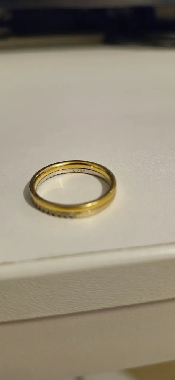 Aliança Vivara Essence Original - Ouro 18k e Diamantes - Aro 17 - Foto 3