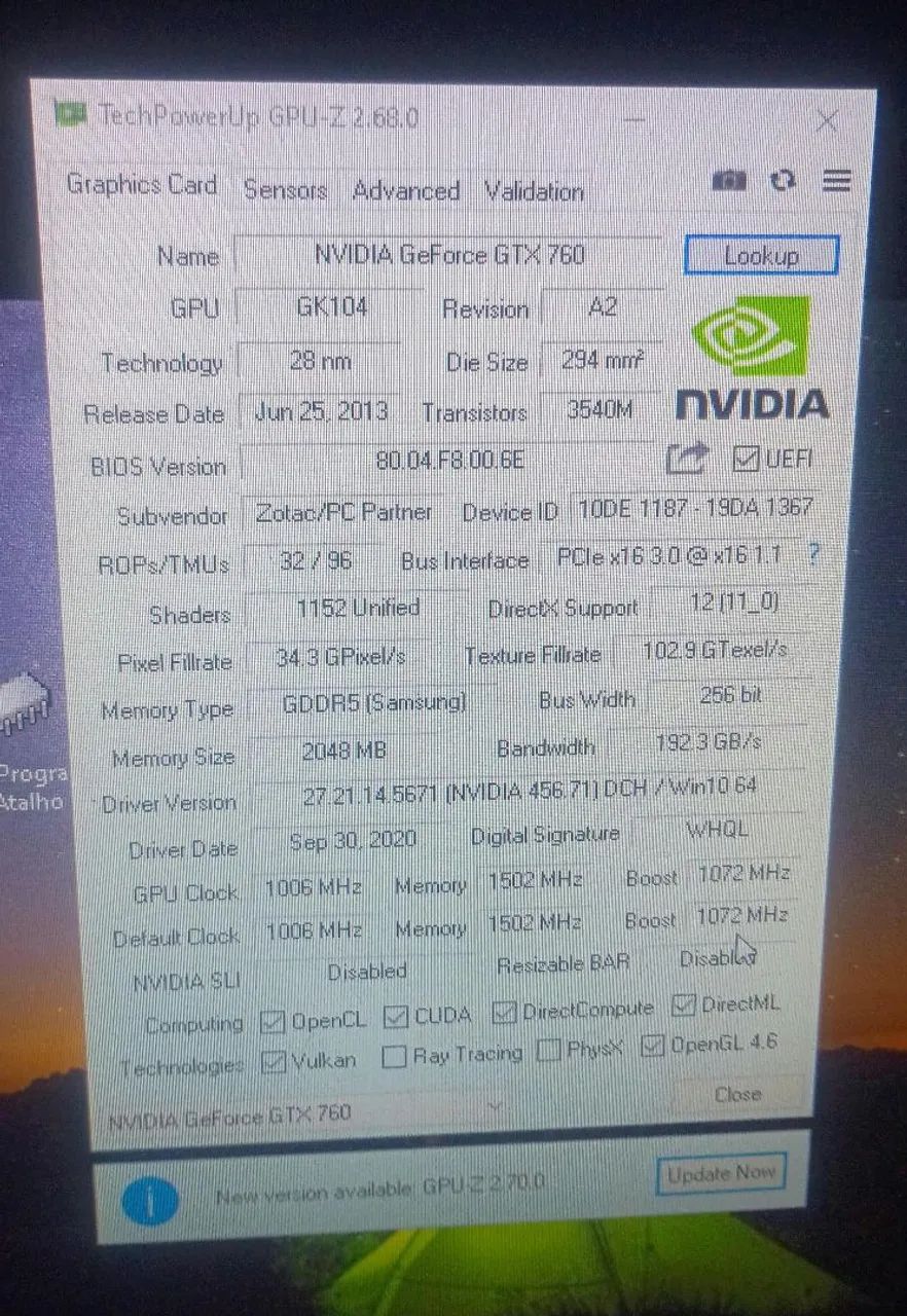 Placa de vídeo - GTX 760 - Foto 2
