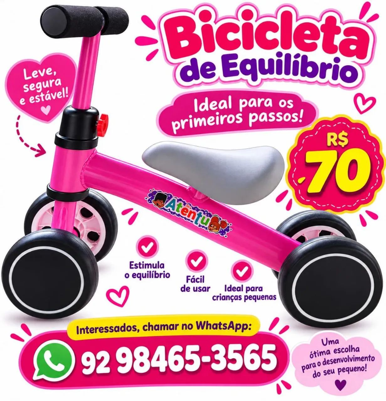 bicicleta de equilíbrio 