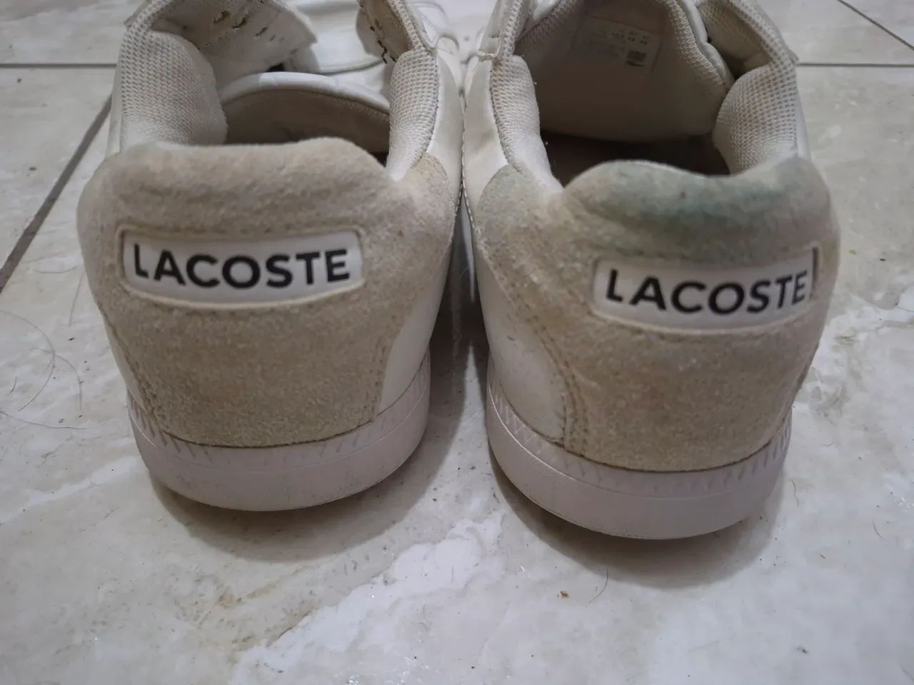 Tênis lacoste couro branco 42 - Foto 4