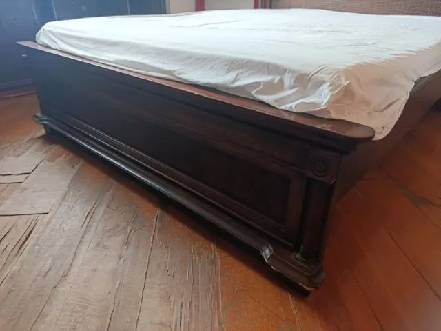 Cama de Casal com cabeceira em vime - Foto 2