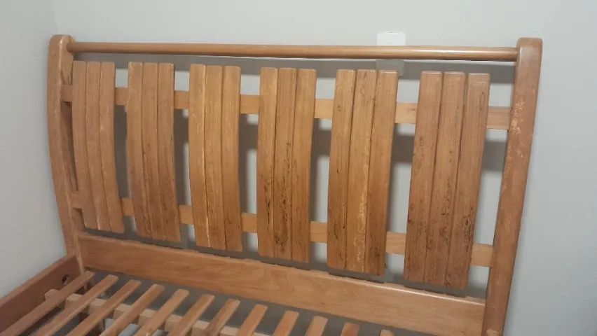 CAMA DE CASAL MADEIRA JEQUITIBÁ - Foto 3