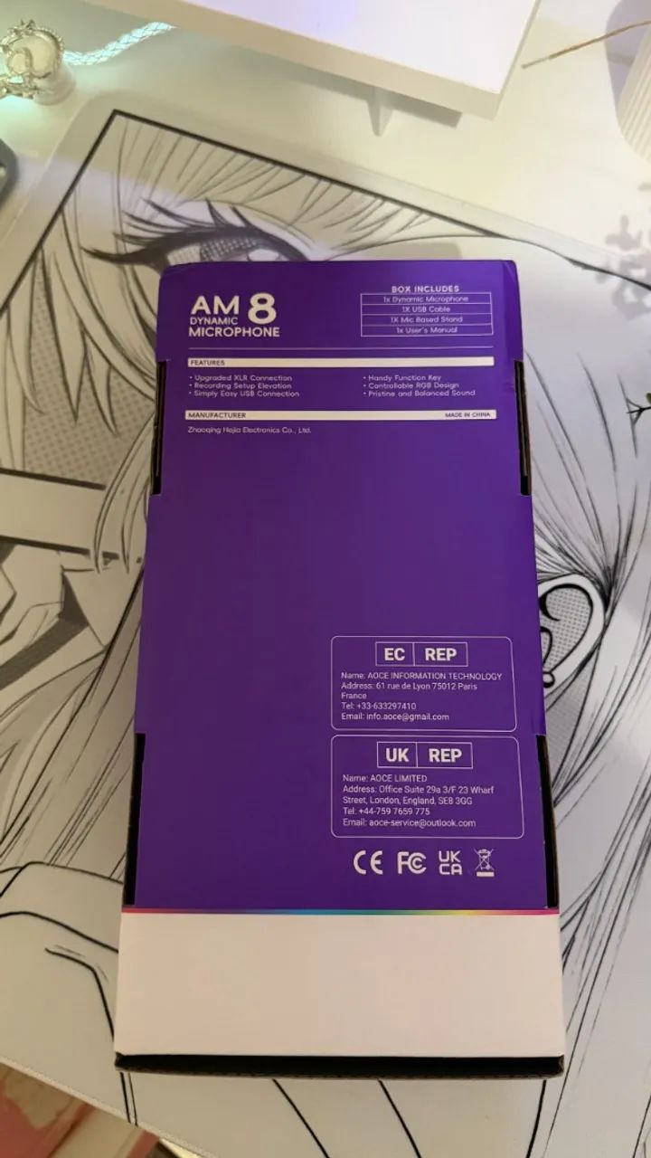 Microfone Dinâmico Fifine AMPLIGAME AM8 XLR USB-C=Branco - Foto 4