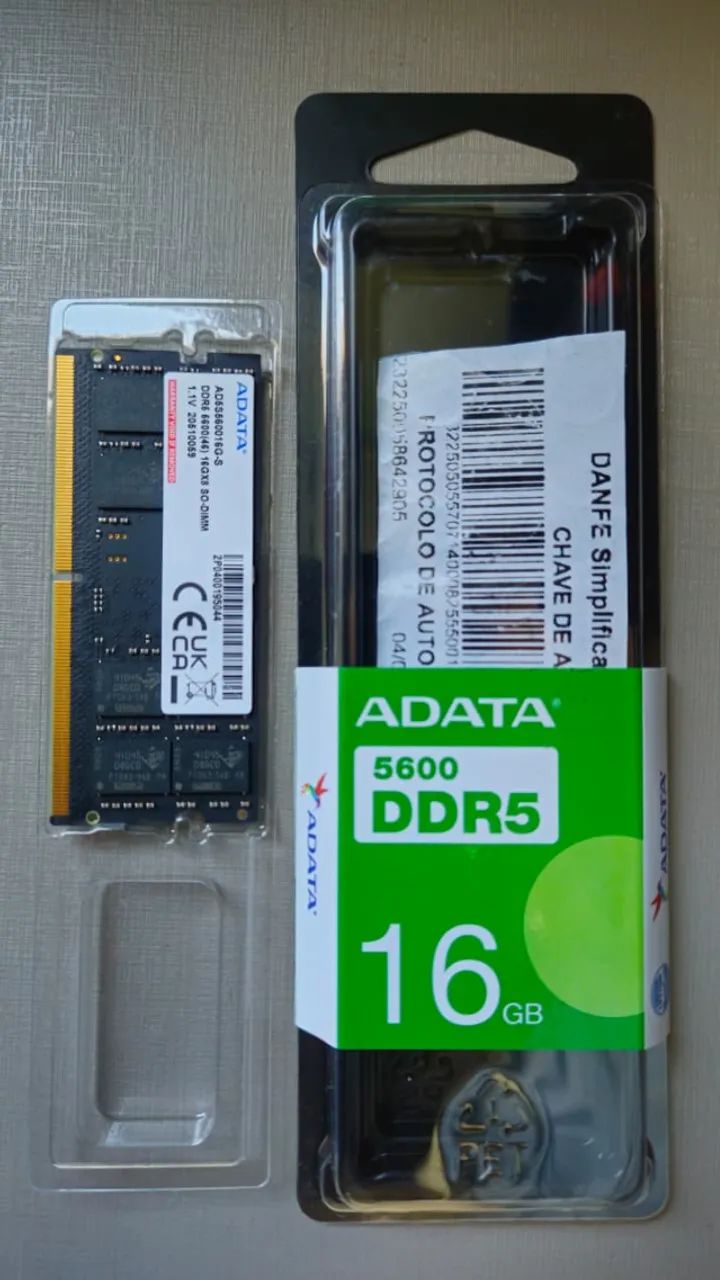 Memória RAM 16GB DDR5 5600mhz ADATA XPG