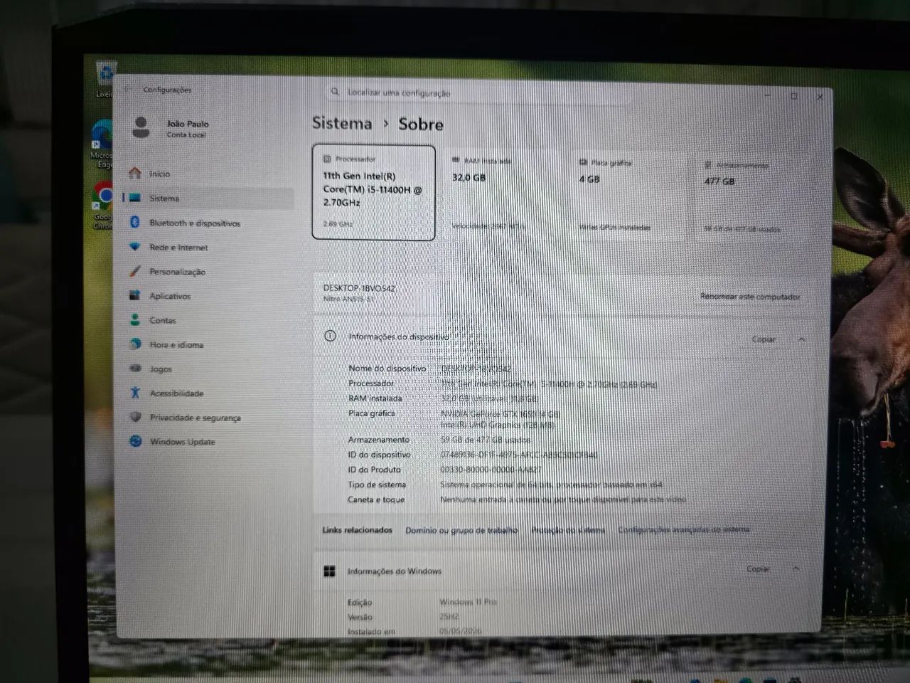 Notebook gamer acer nitro 5  - Foto 3