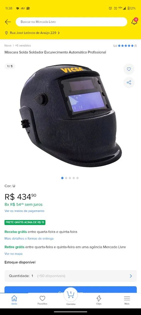 MÁSCARA SOLDA VICSA - Foto 2