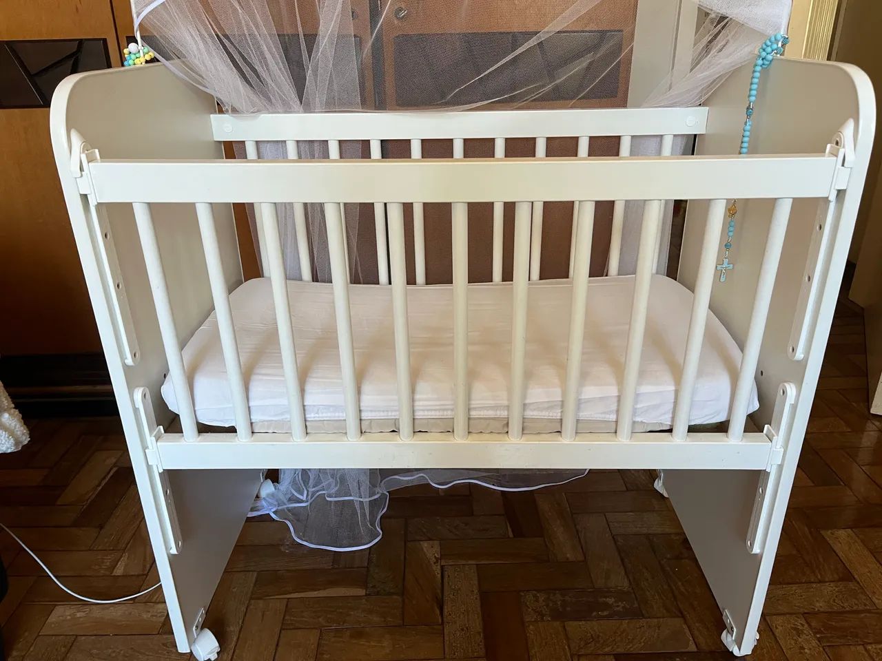 Mini berço infantil com colchão  - Foto 5