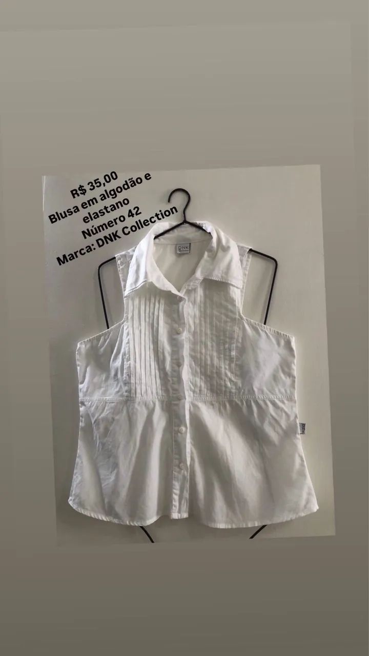 Blusa tamanho M cor branca - Foto 3