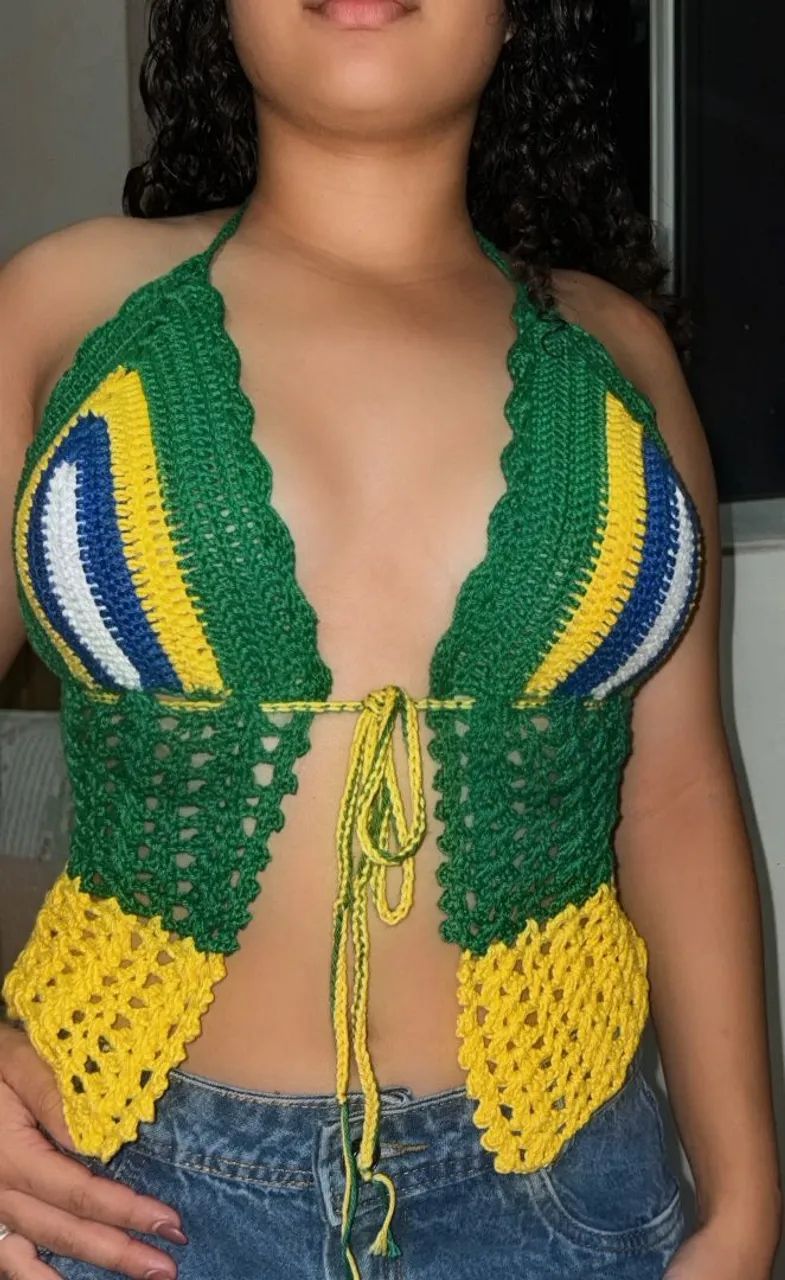 Blusa Brasil Crochê  - Foto 3