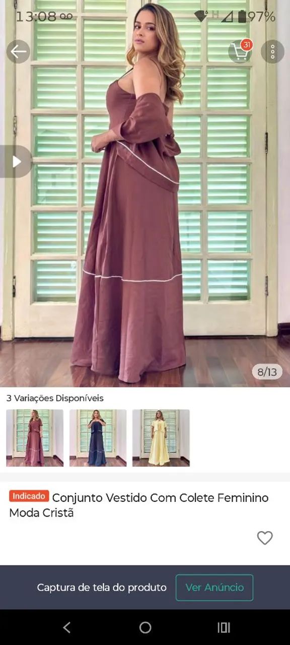 Vendo lindo vestido longo  - Foto 2