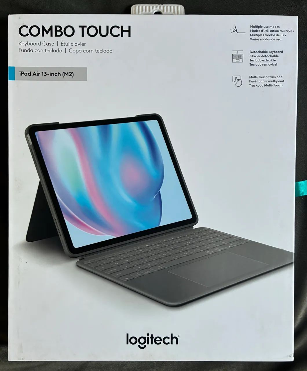 Capa com Teclado Logitech Combo Touch iPad Air 13" - Foto 3