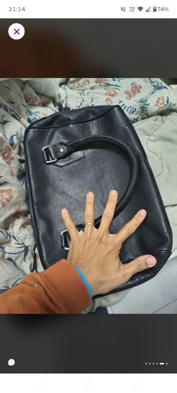 Bolsa de couro Regina rios - Foto 5