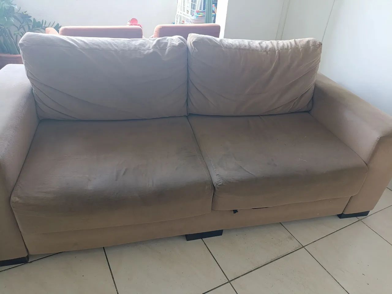 Sofá retrátil 3 lugares 