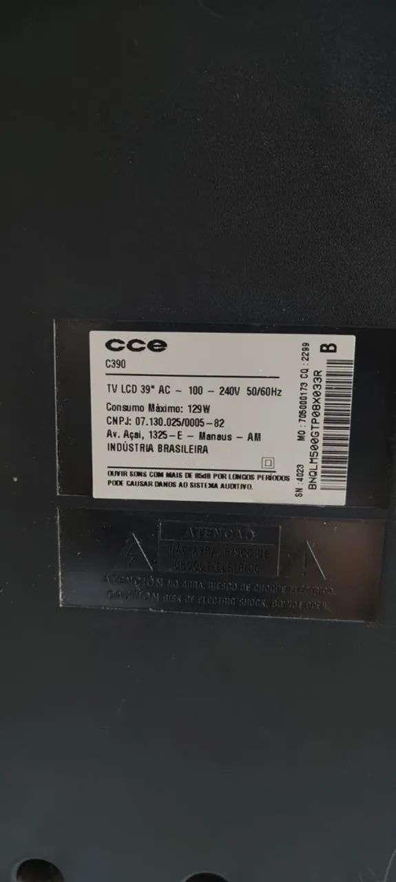 Tc lcd 39 polegadas