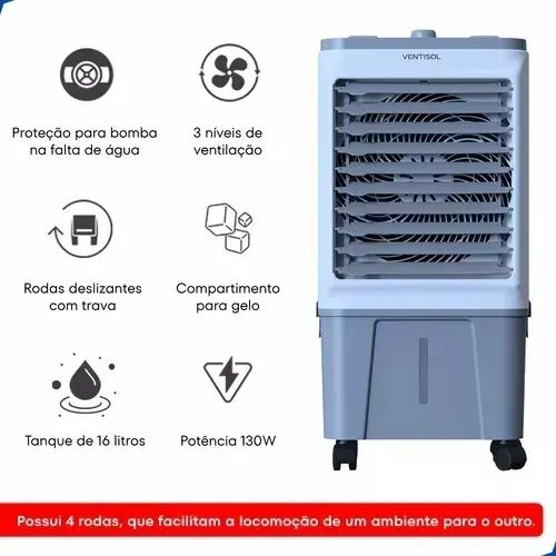 Climatizador de Ar Ventisol 16 Litros - Foto 4